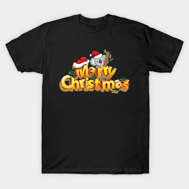 Merry Christmas T-Shirt by Sunil Belidon